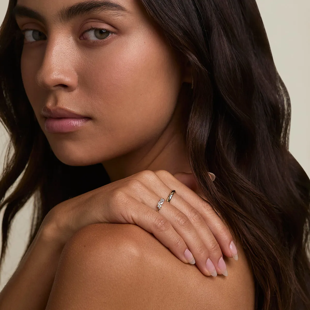 Astrid & Miyu April Milestone bague diamant or massif