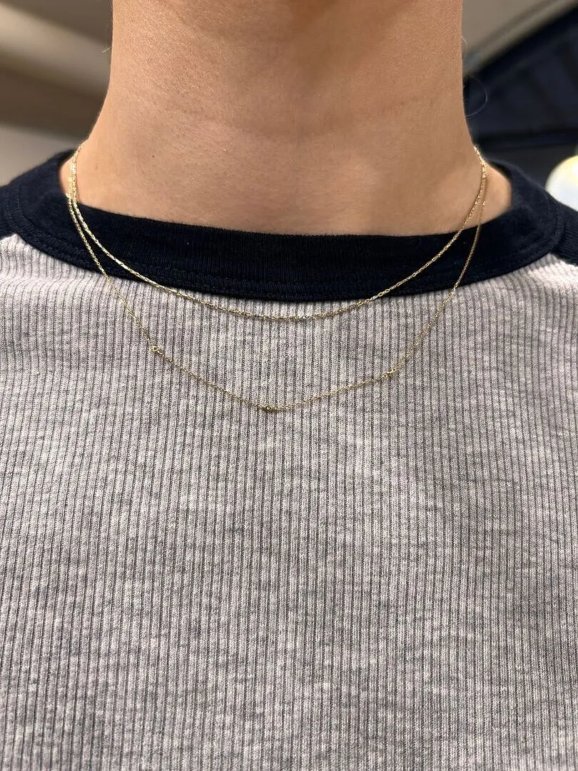 Astrid & Miyu Topaz Charm collier or massif topaze