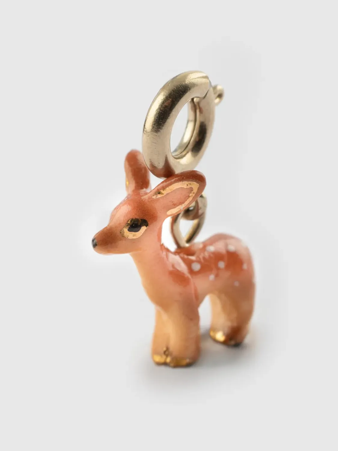 Nach Bijoux biche charm porcelaine dorée 1 cm