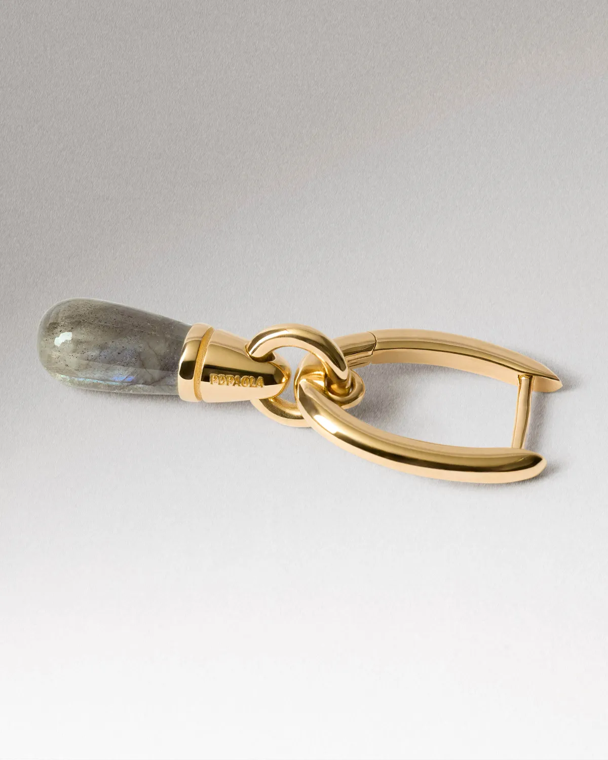 PDPAOLA Jupiter mono boucle pendante labradorite 33 mm