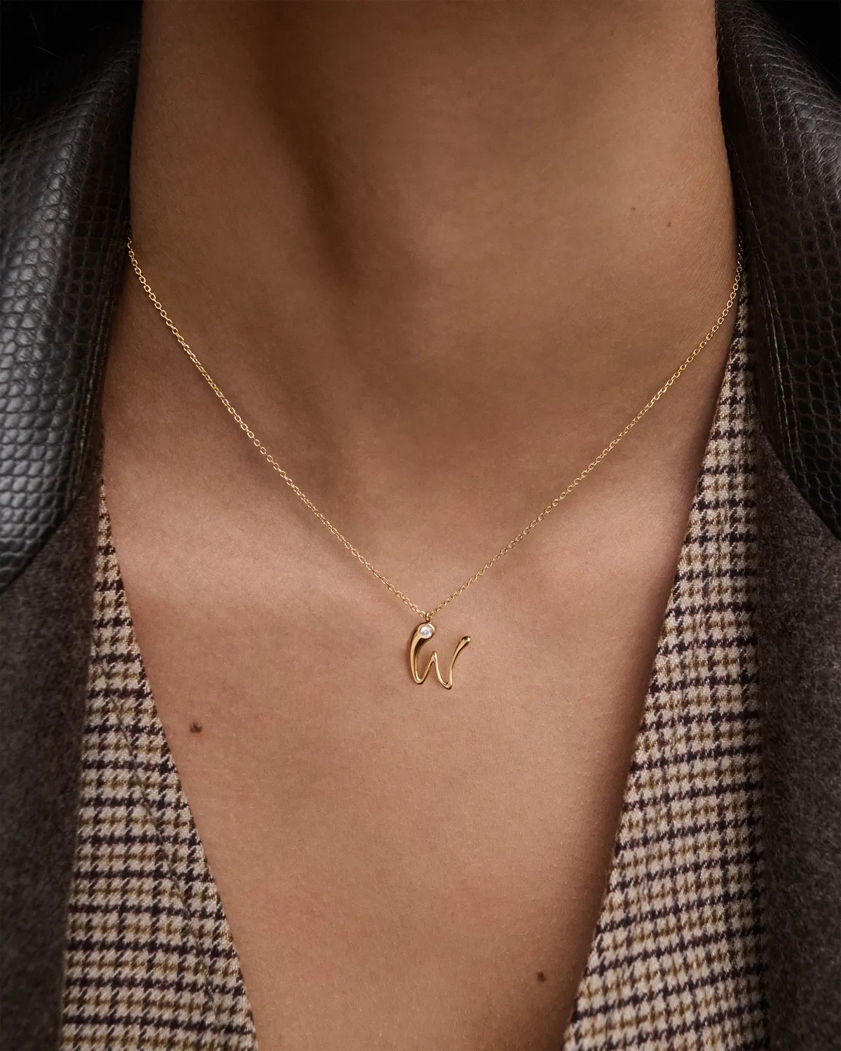 PDPAOLA W collier initiale dorée lettre
