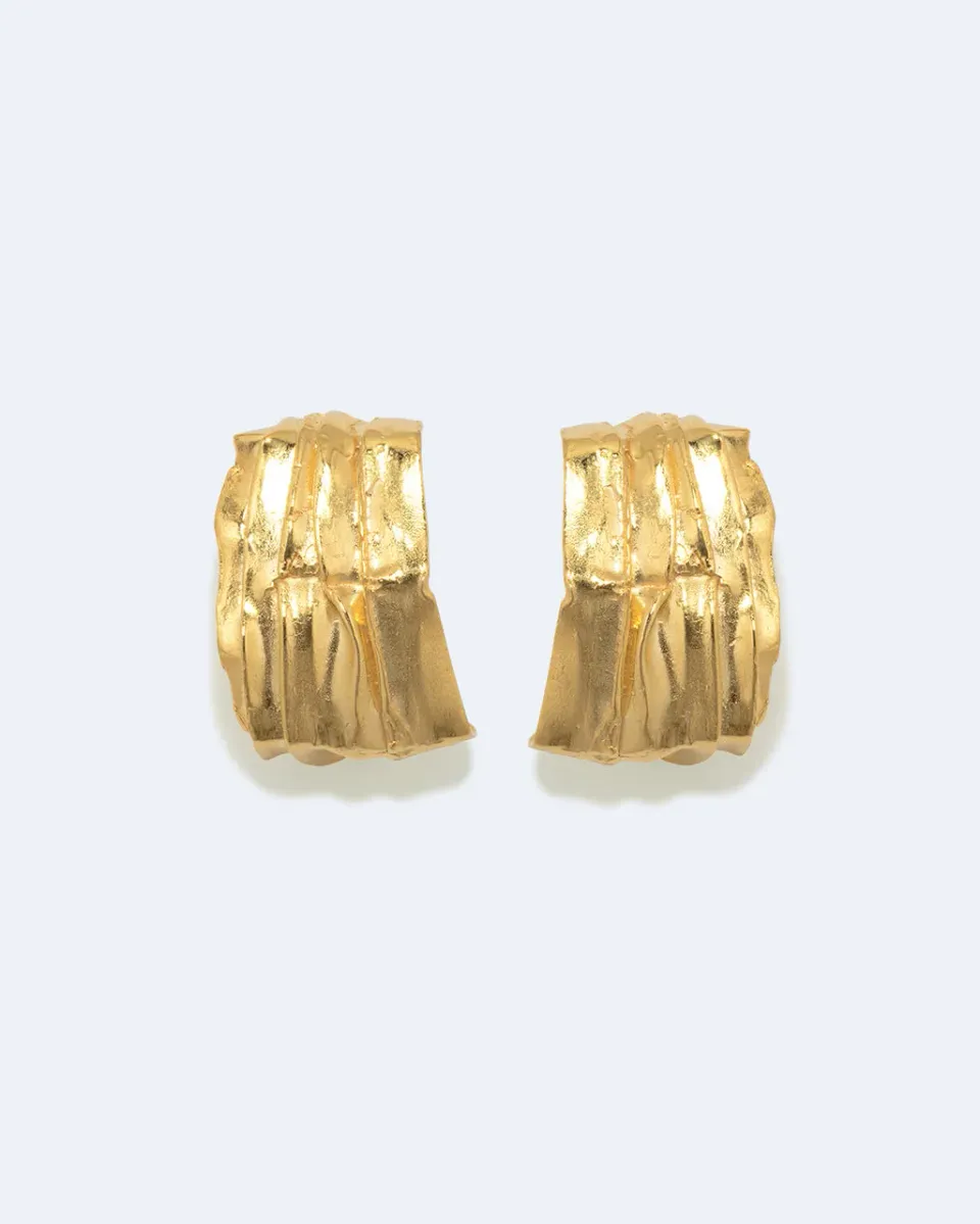 Completedworks Pleat boucles plaqué or doré