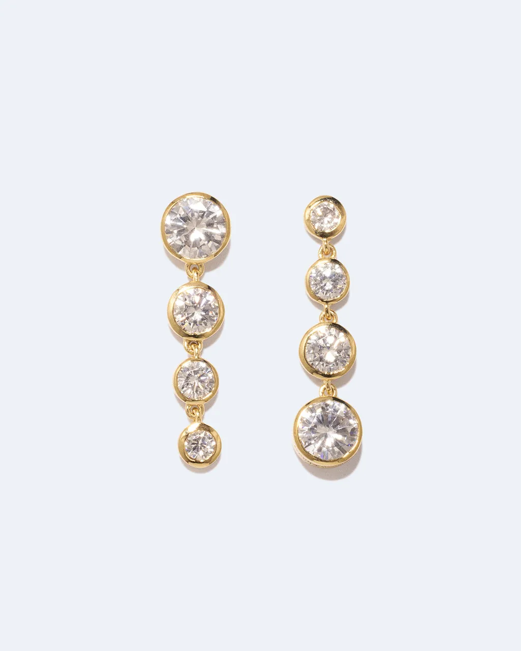 Completedworks Light of the Past II boucles d'oreilles zircone doré