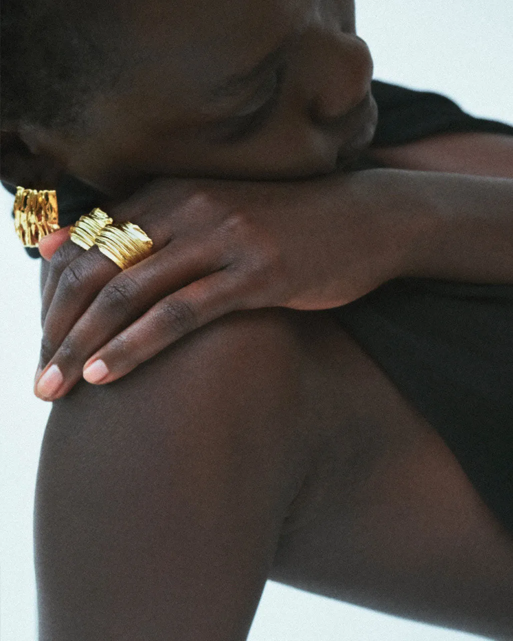 Completedworks Destiny's Tributaries bague plaqué or taille L