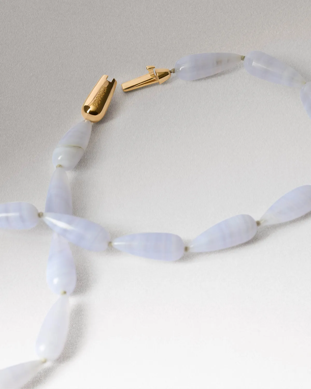 PDPAOLA Minerals Drop collier agate bleue S