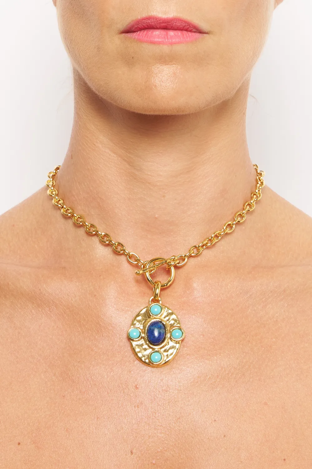 Philippe Ferrandis Gems collier court pierres