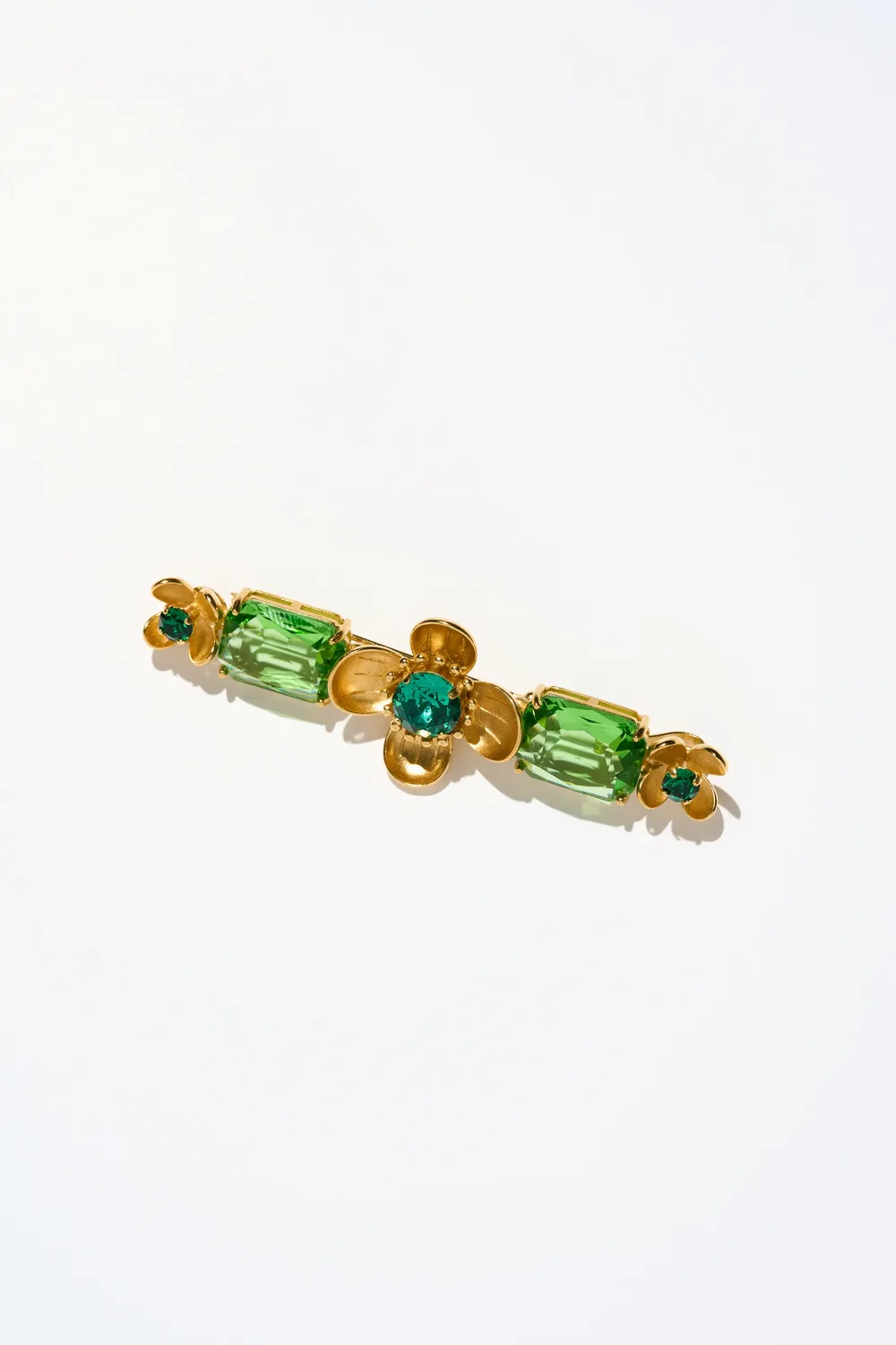 Philippe Ferrandis Eugénie broche verte 8,5 cm