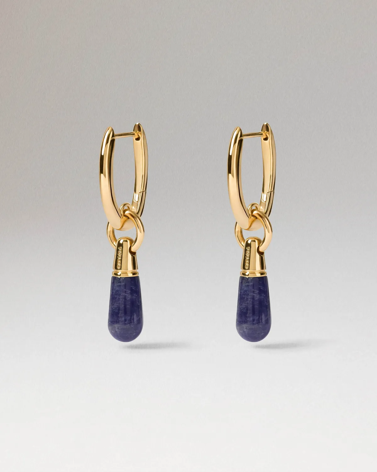 PDPAOLA Jupiter mono boucle sodalite 33 mm dorée