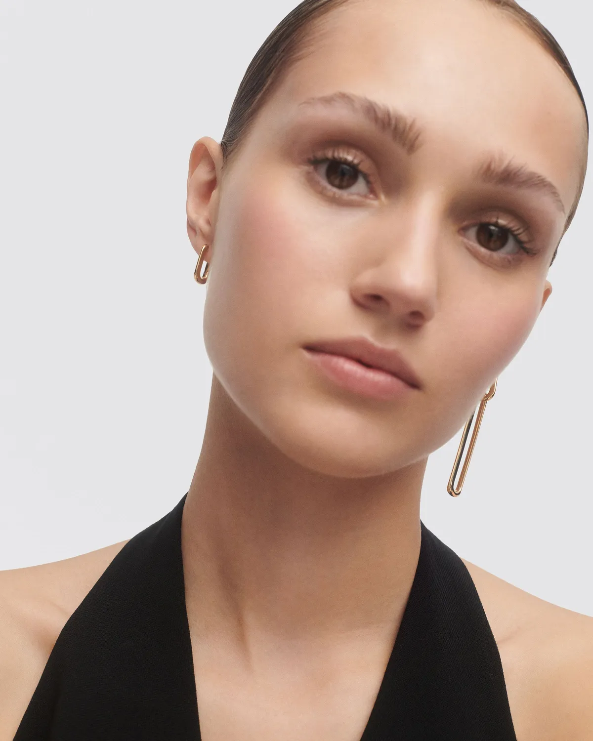 PDPAOLA Rodeo boucles pendantes dorées 60 mm