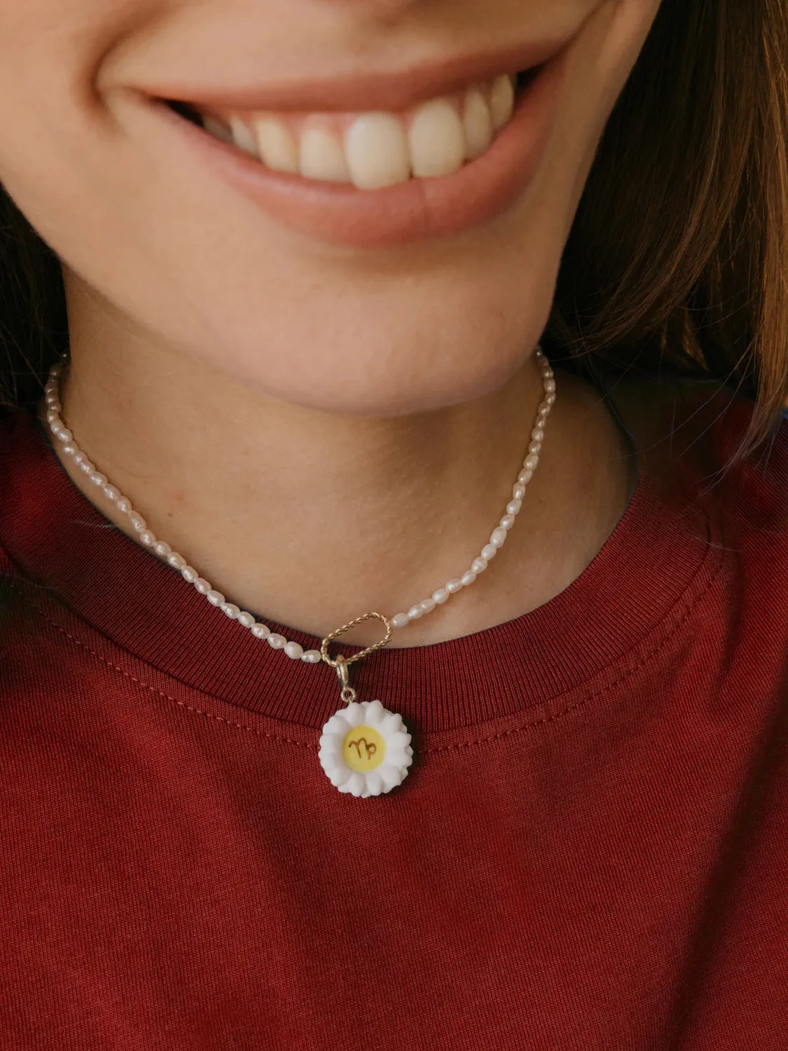 Nach Bijoux Astro Charm Capricorne porcelaine dorée Mix & Match