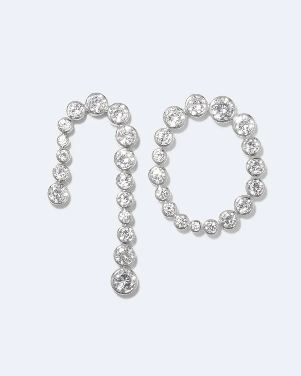 Completedworks Glade boucles zirconia argentées