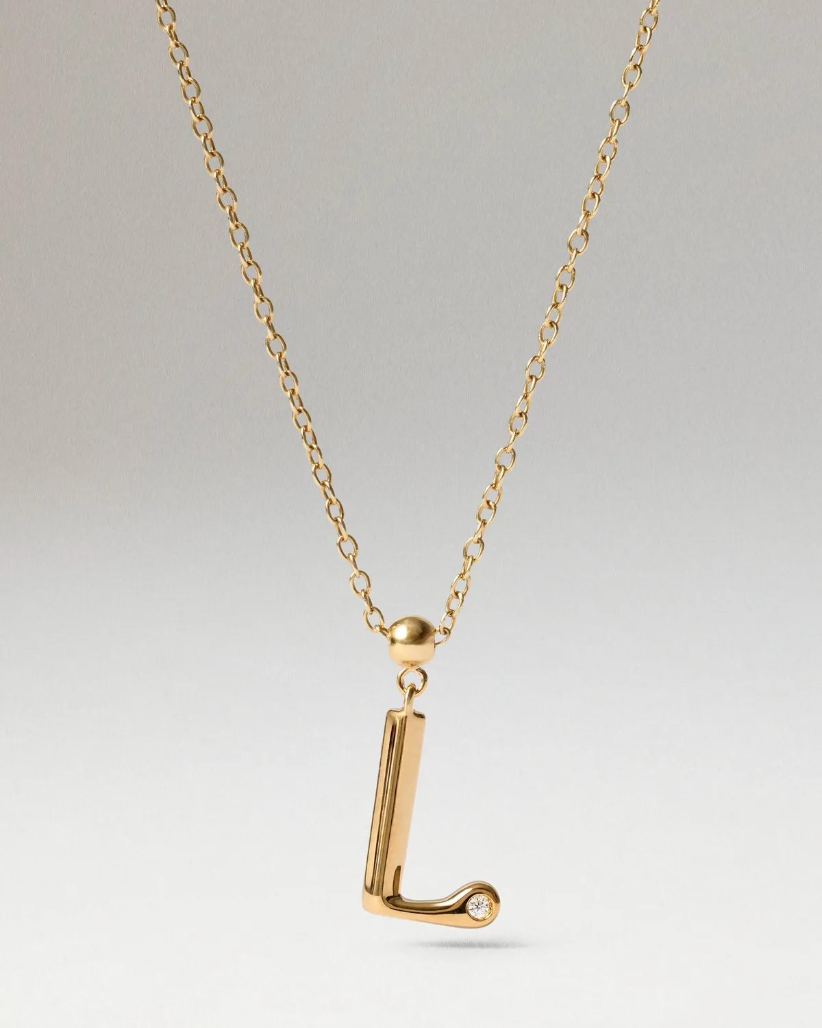 PDPAOLA Charms Initial L breloque dorée lettre L