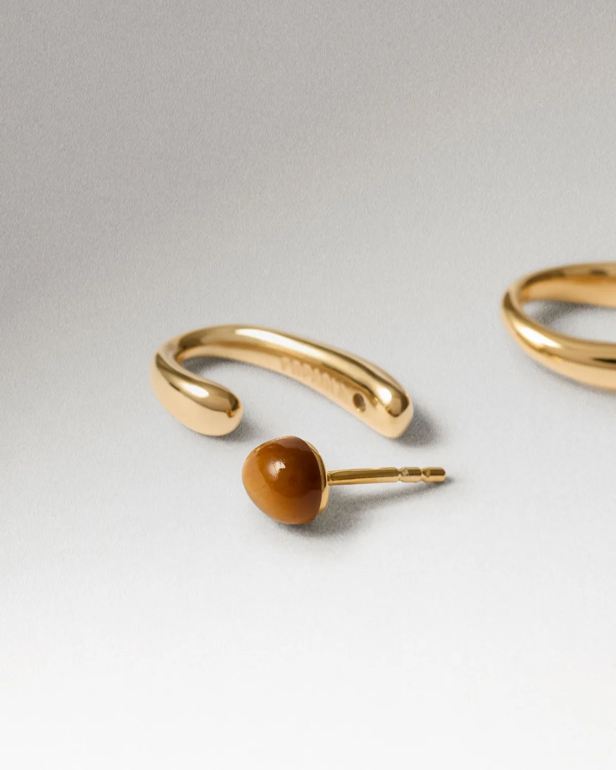 PDPAOLA Nova boucles d'oreilles œil de tigre
