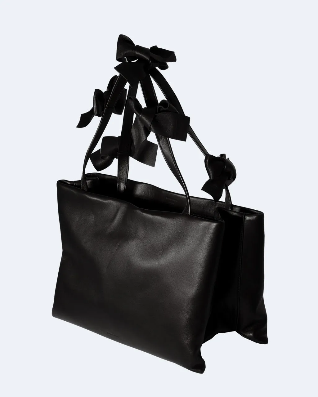 Completedworks Bows grand tote bag cuir noir nœuds