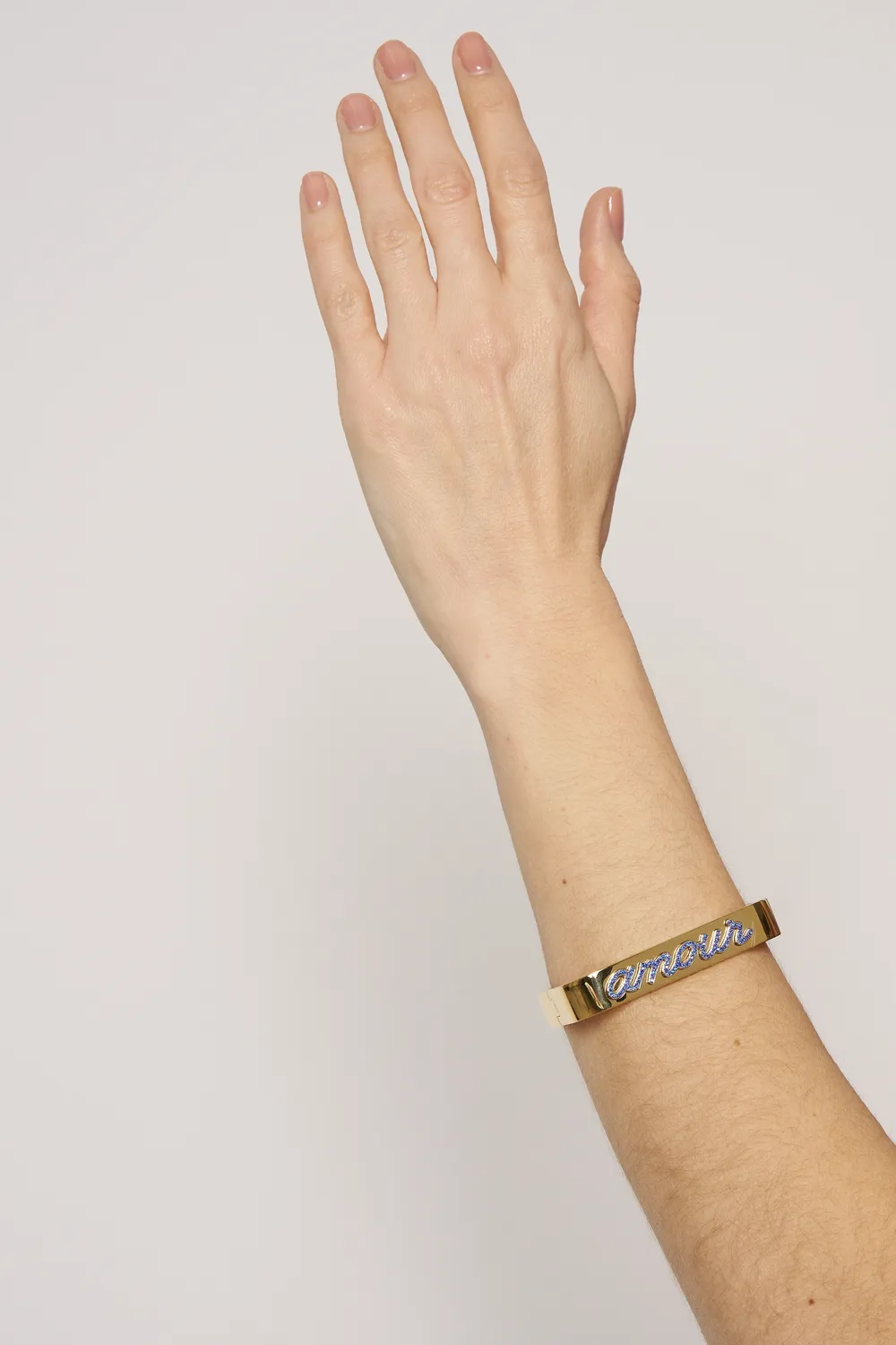 Philippe Ferrandis Amour bracelet jonc coloré doré