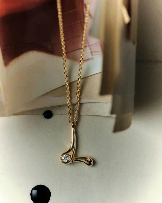 PDPAOLA Grid Valentine 4 pendentif initiale L