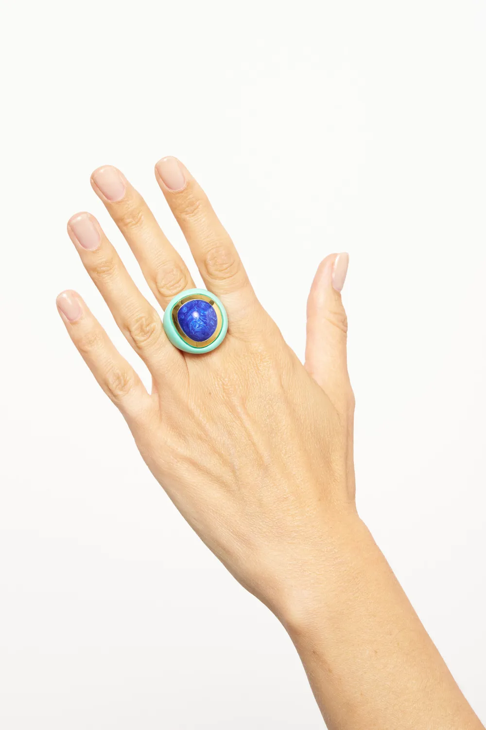 Philippe Ferrandis Riviera bague créateur finition dorée
