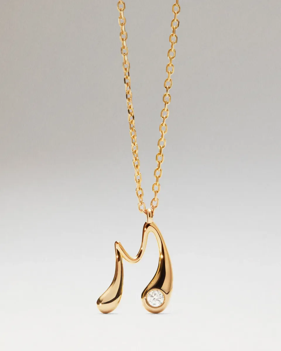 PDPAOLA M Initial collier pendentif or 40-50 cm