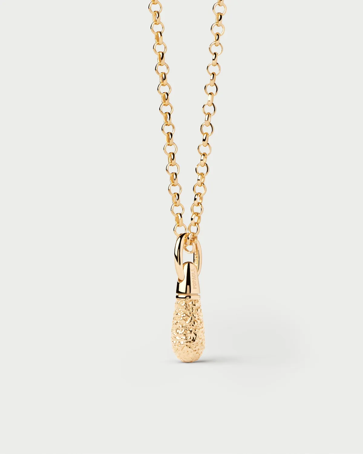 PDPAOLA Popcorn Drop pendentif doré 22 mm
