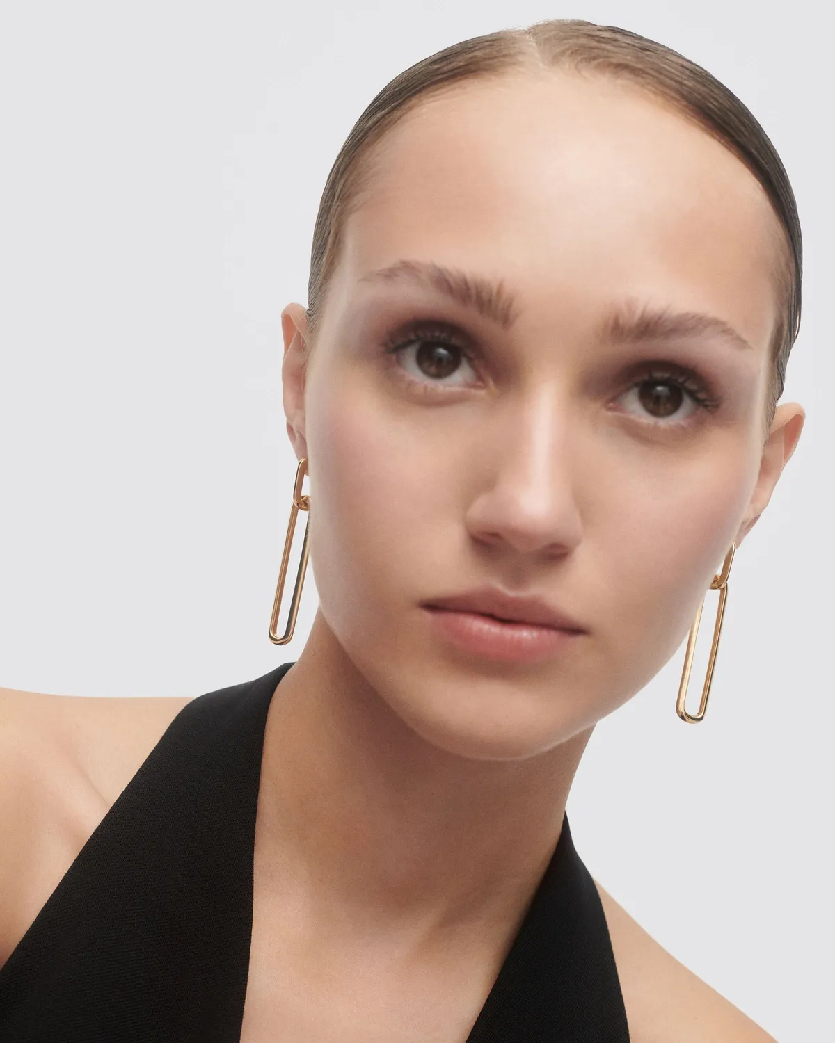 PDPAOLA Rodeo boucles pendantes dorées 60 mm