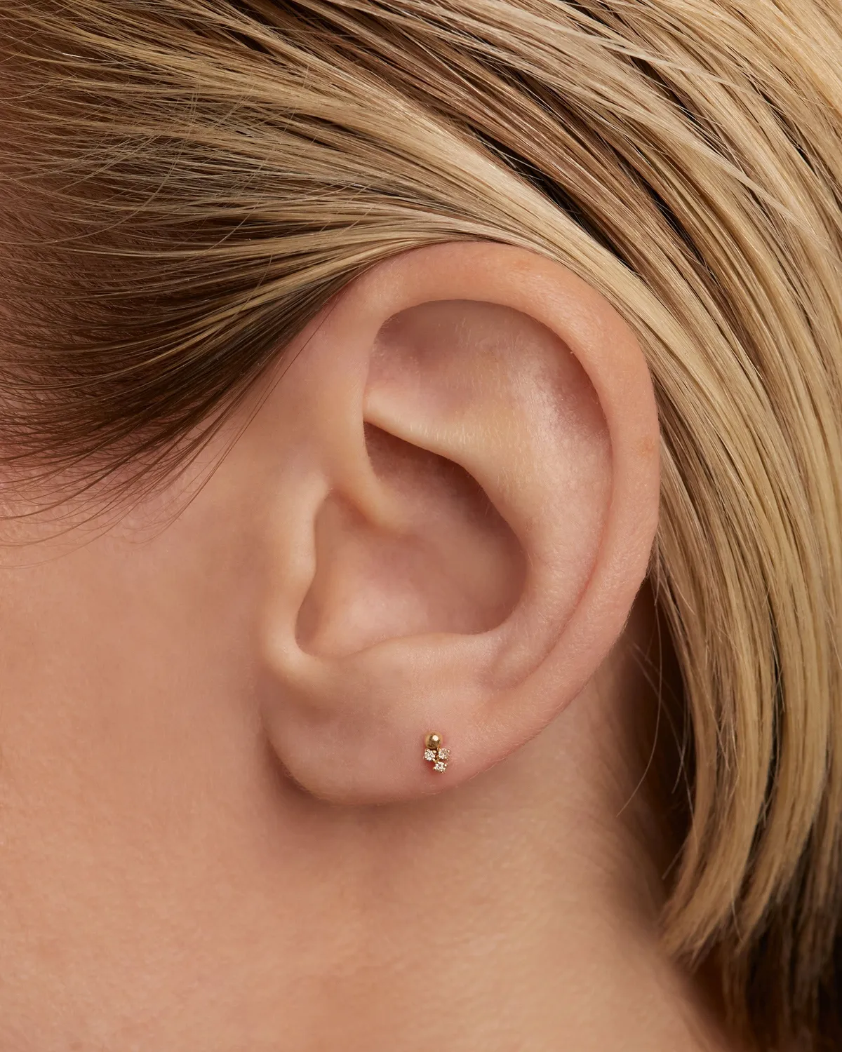 PDPAOLA Blake mono boucle d'oreille or diamants