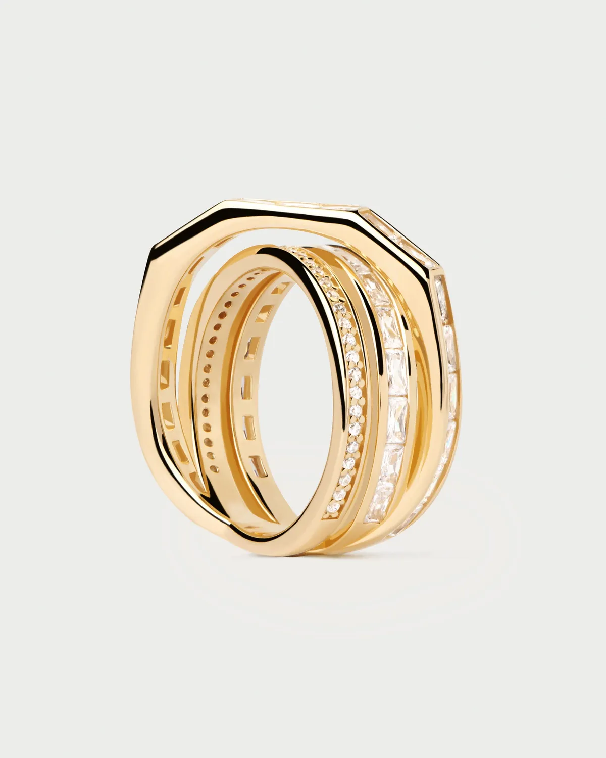 PDPAOLA Verona bague zirconia blanc taille 8-18