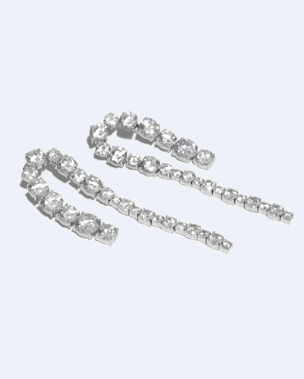 Completedworks Sleuth boucles d'oreilles zirconia argent