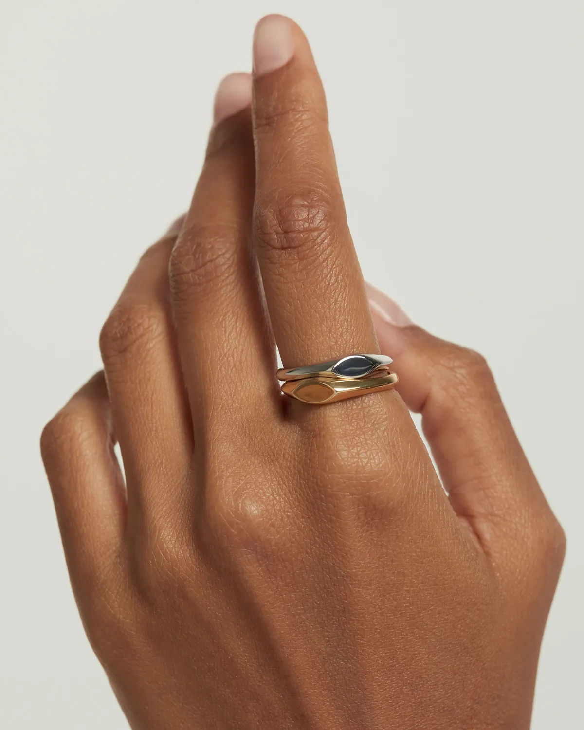 PDPAOLA Duke Stamp bague argent sceau