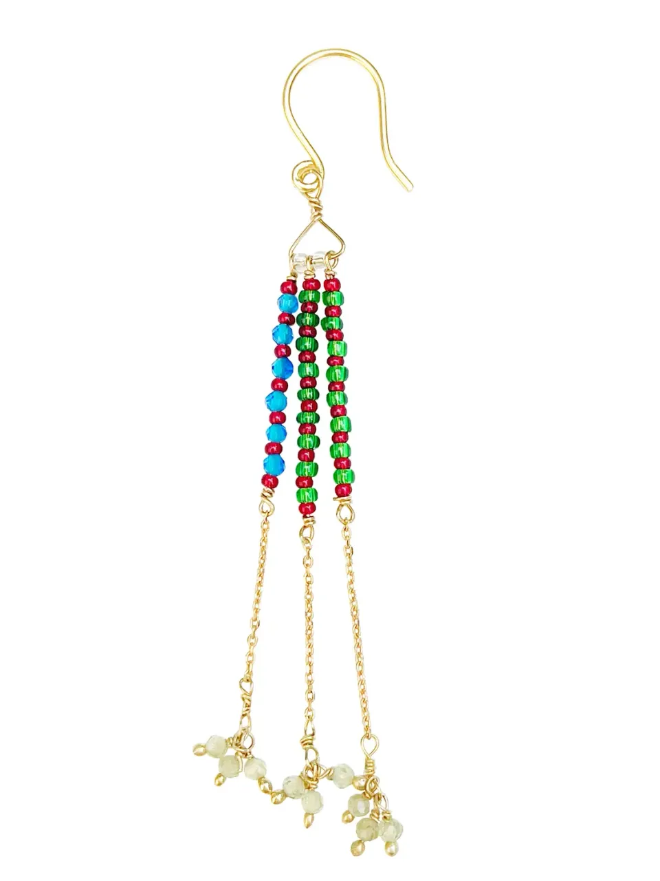 Le Fourbi de Capucine FDC415 boucles d'oreilles péridot