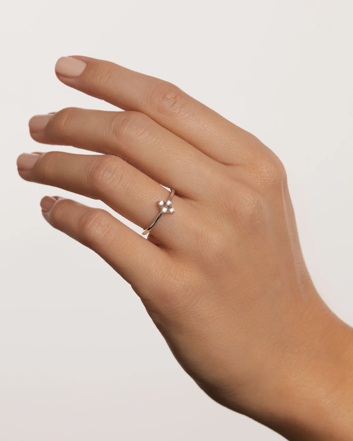 PDPAOLA Arda bague argent zirconia fine