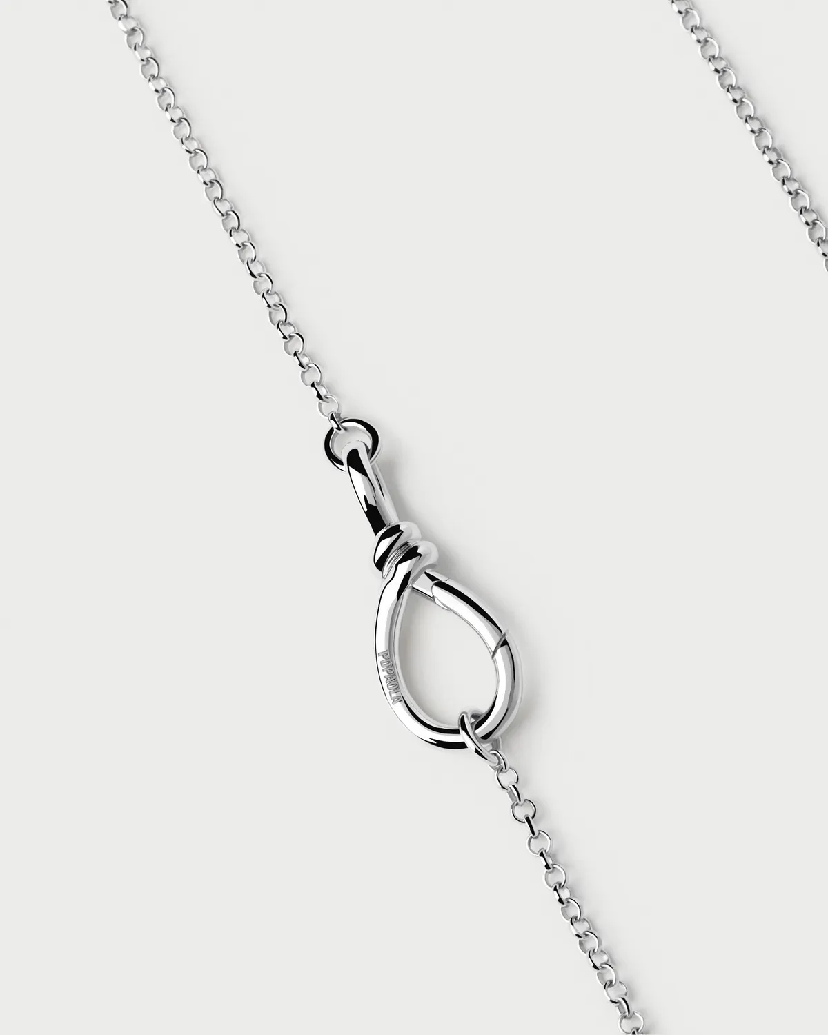PDPAOLA Stacker Clasp collier chaîne argent 44 cm