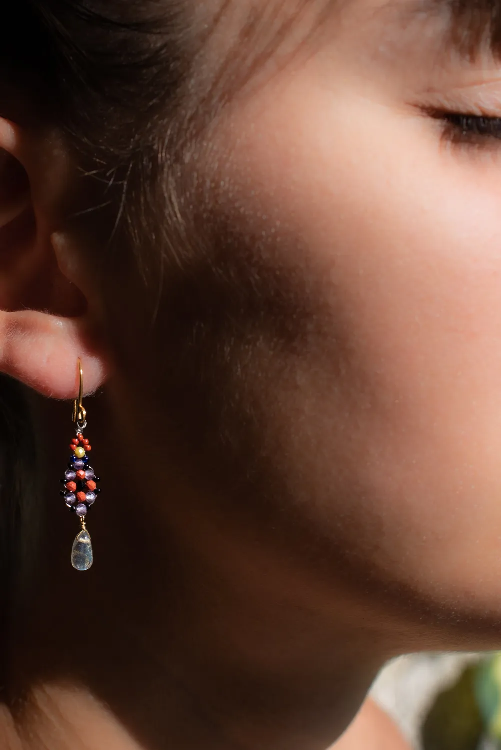 Le Fourbi de Capucine P14 boucles d'oreilles labradorite
