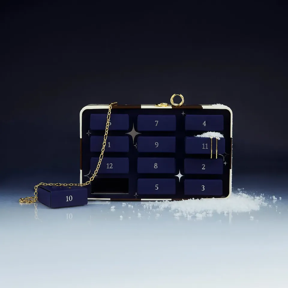 Astrid & Miyu 12 Day Advent Calendar coffret 12 bijoux or