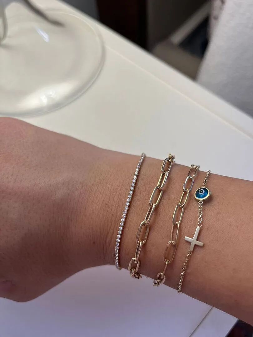 Astrid & Miyu Tennis Chain bracelet doré rivière