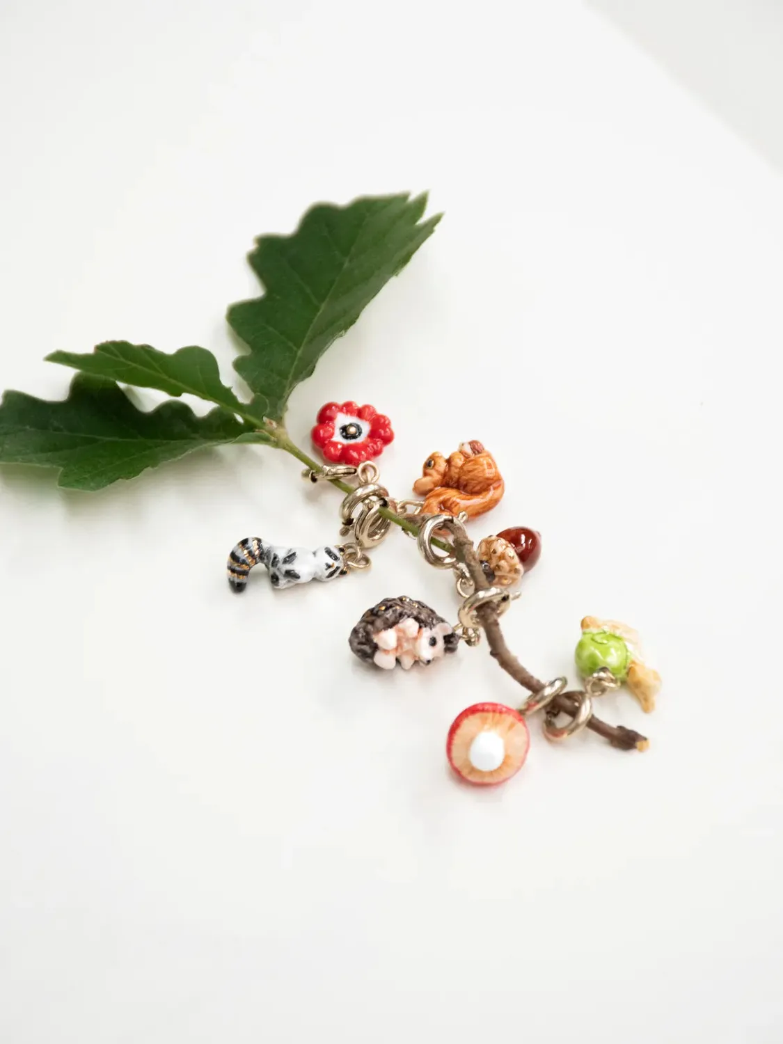 Nach Bijoux Charm's écureuil charm porcelaine sans nickel