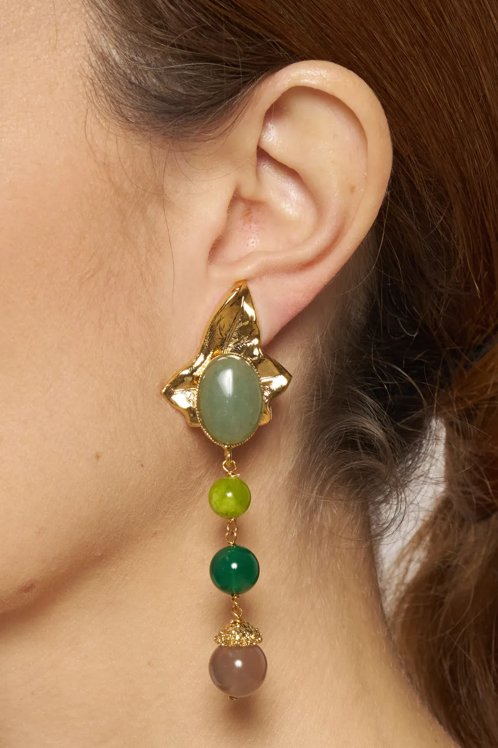 Philippe Ferrandis Eclosion boucles d’oreilles clips cristal