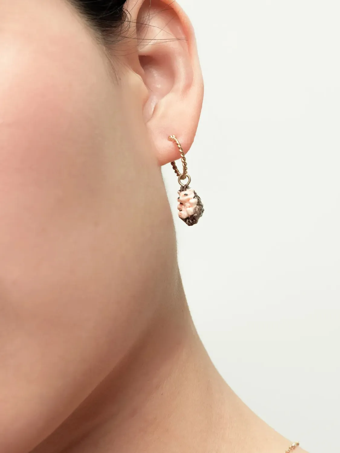 Nach Bijoux Mini créole hérisson boucle d'oreille unité 2,8cm