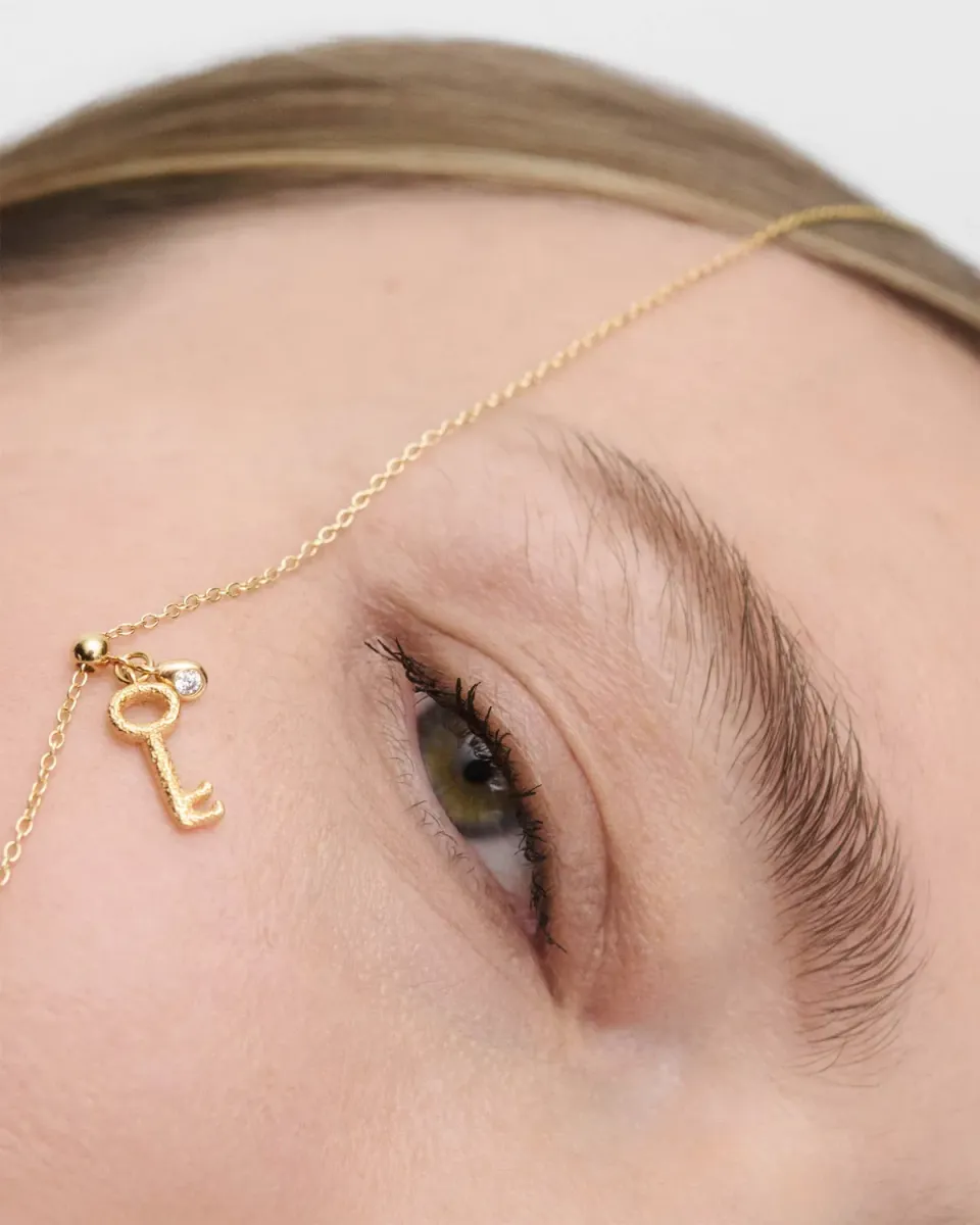 PDPAOLA GRID Key charm clé doré