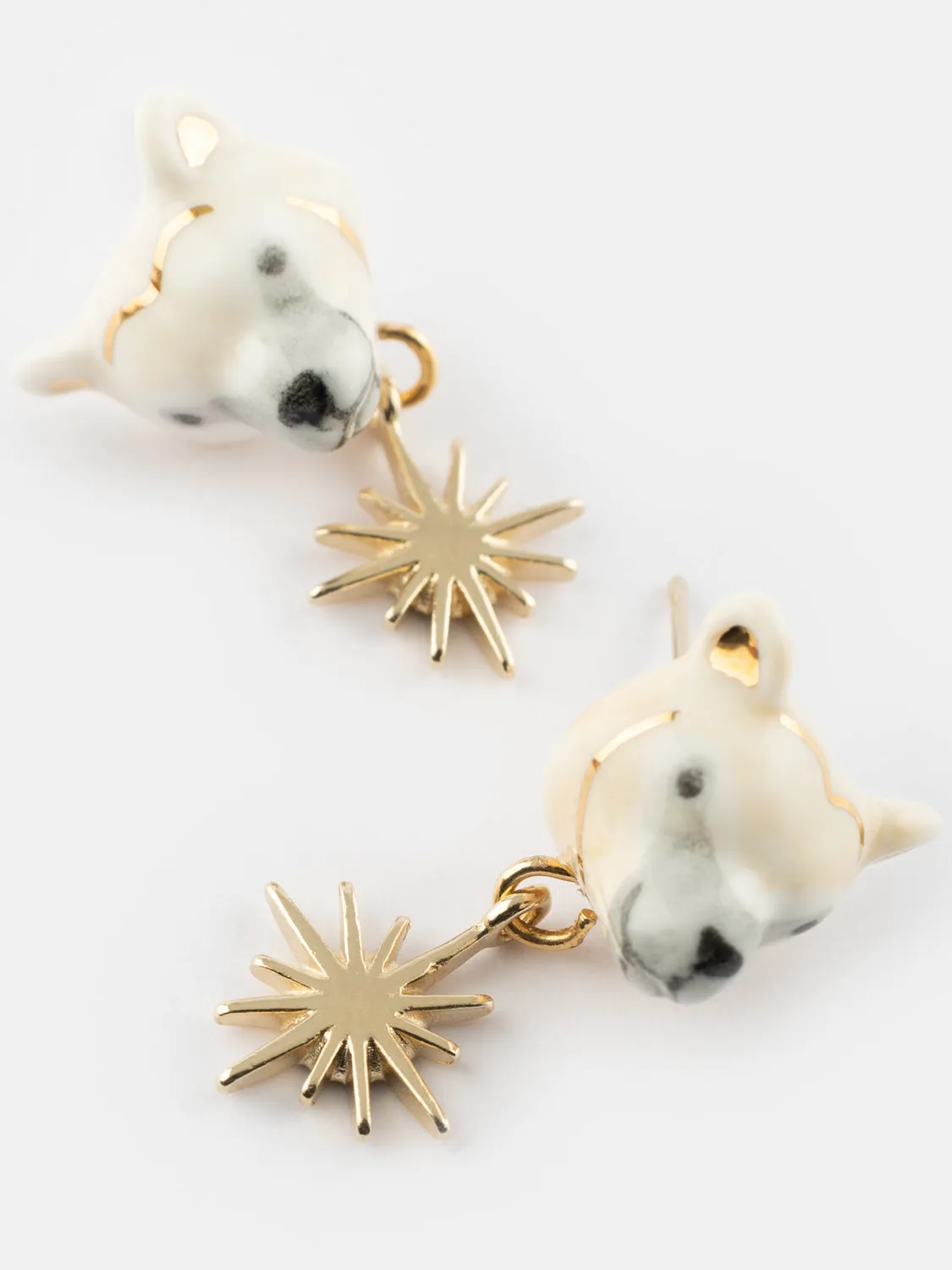 Nach Bijoux Arctique ours polaire boucles d'oreilles 2,4 cm