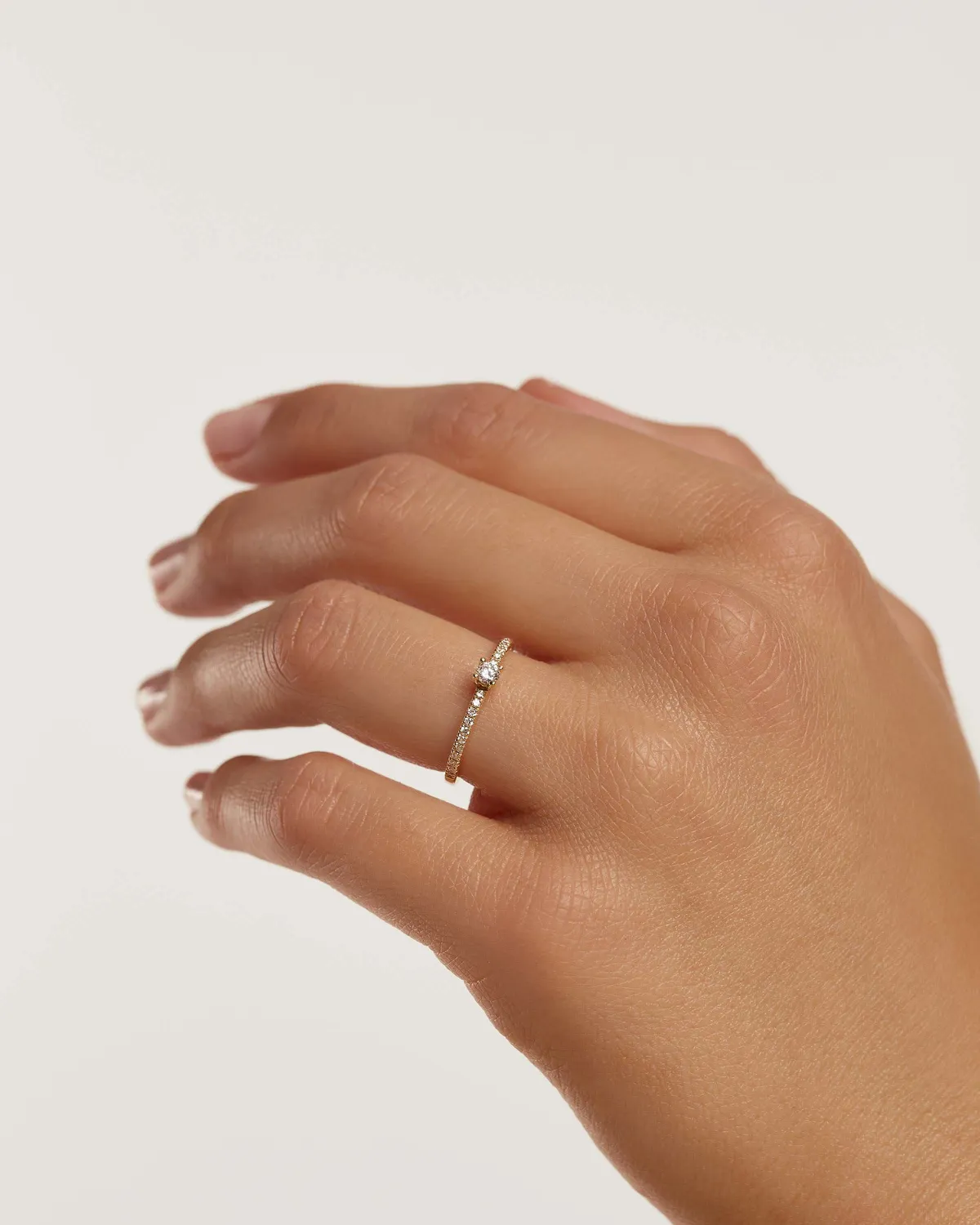 PDPAOLA Solstice bague or massif diamants 0,28 ct
