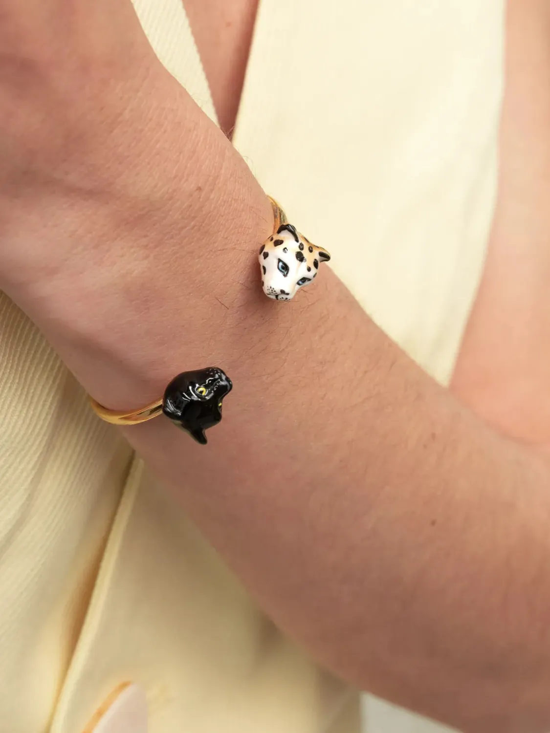 Nach FaceToFace Panthère Léopard bracelet perles