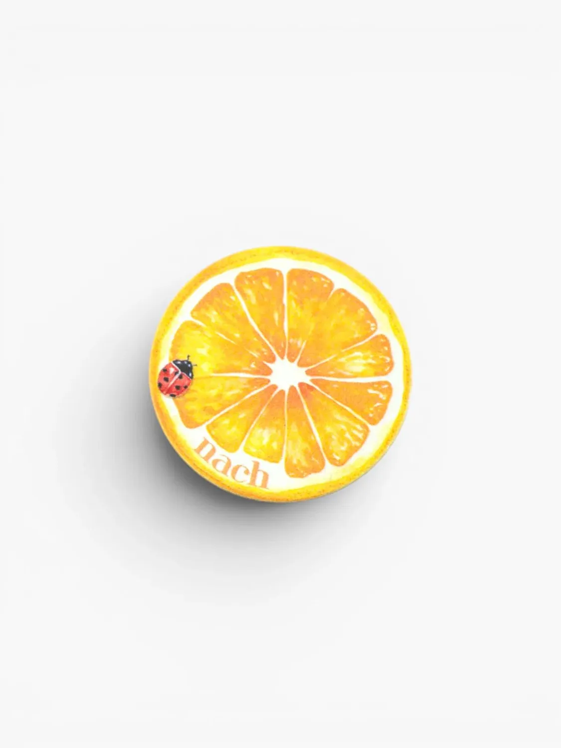 Nach Bijoux PopGrip Orange support téléphone coccinelle
