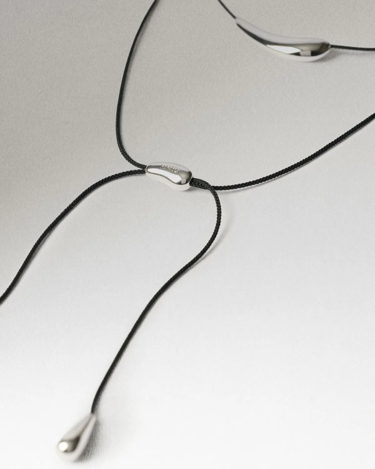 PDPAOLA Orbit collier cordon argenté