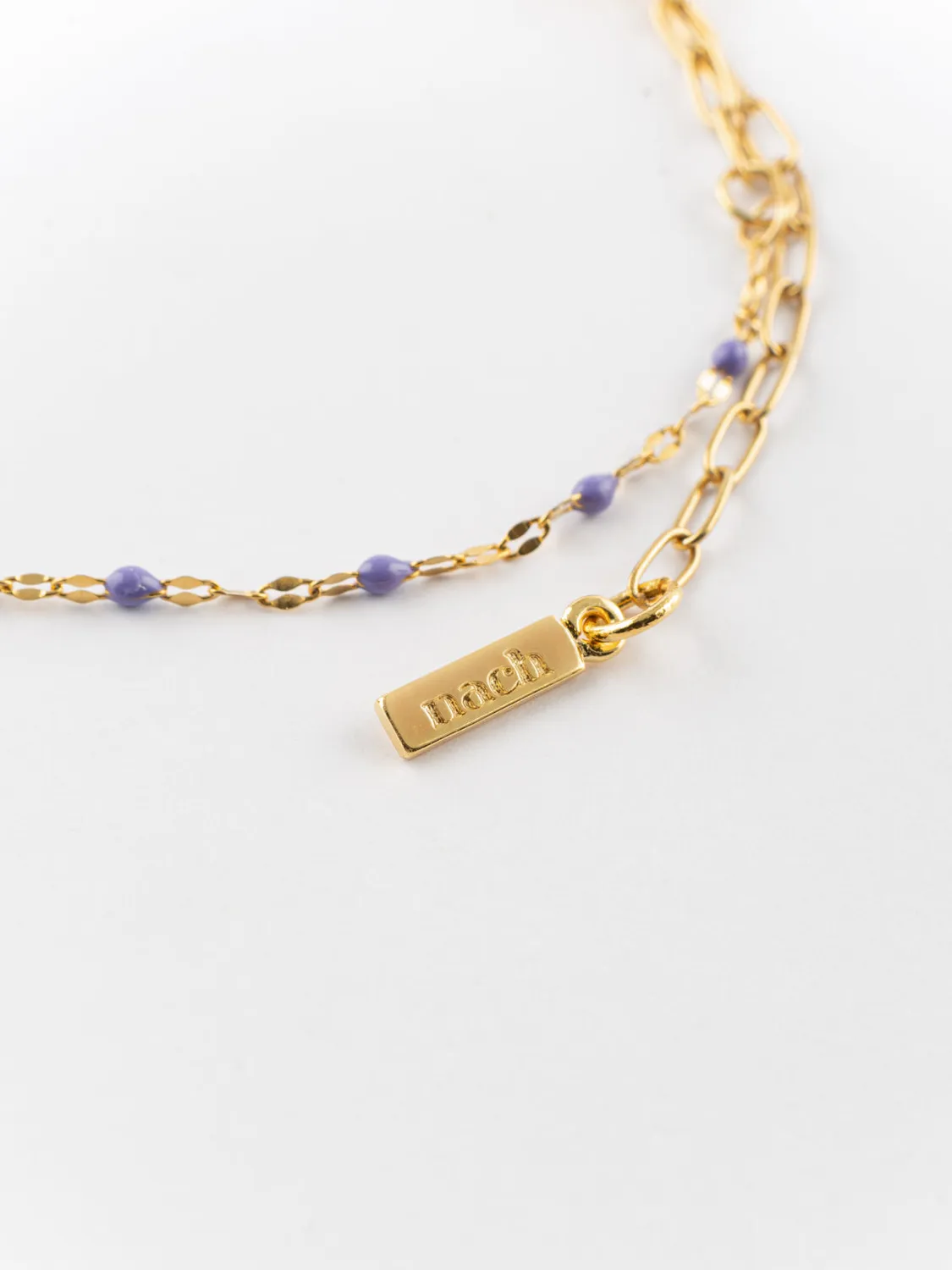 Nach Bijoux pensée bracelet perles de verre