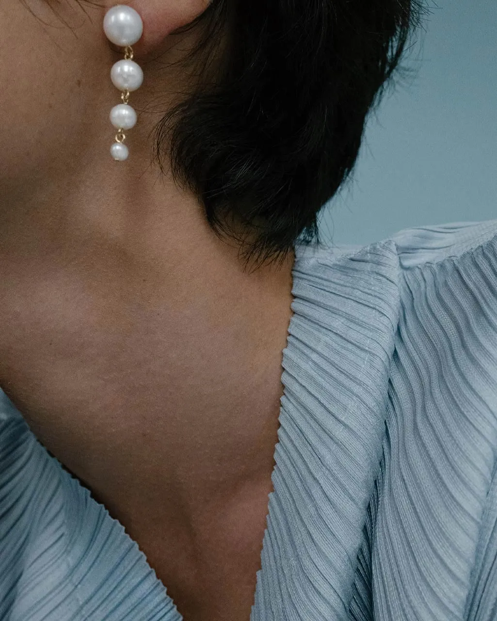 Completedworks The Light of the Past II boucles perle zirconia