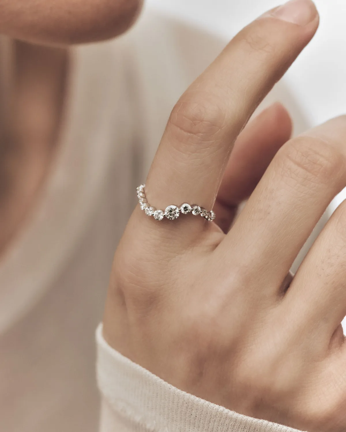 PDPAOLA Venus bague diamants or blanc 0,62 carat