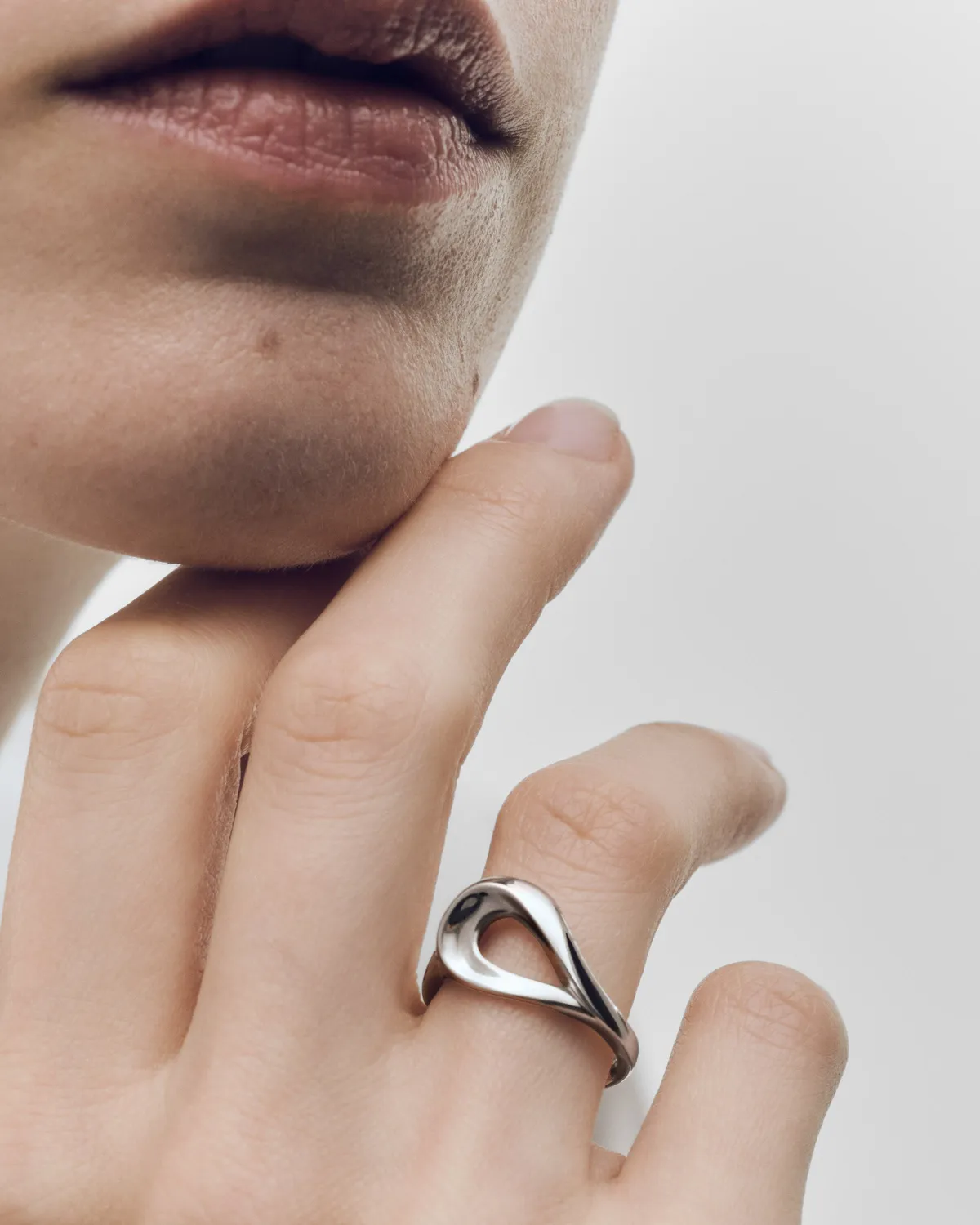 PDPAOLA Brise bague argent taille 12 demi-fine