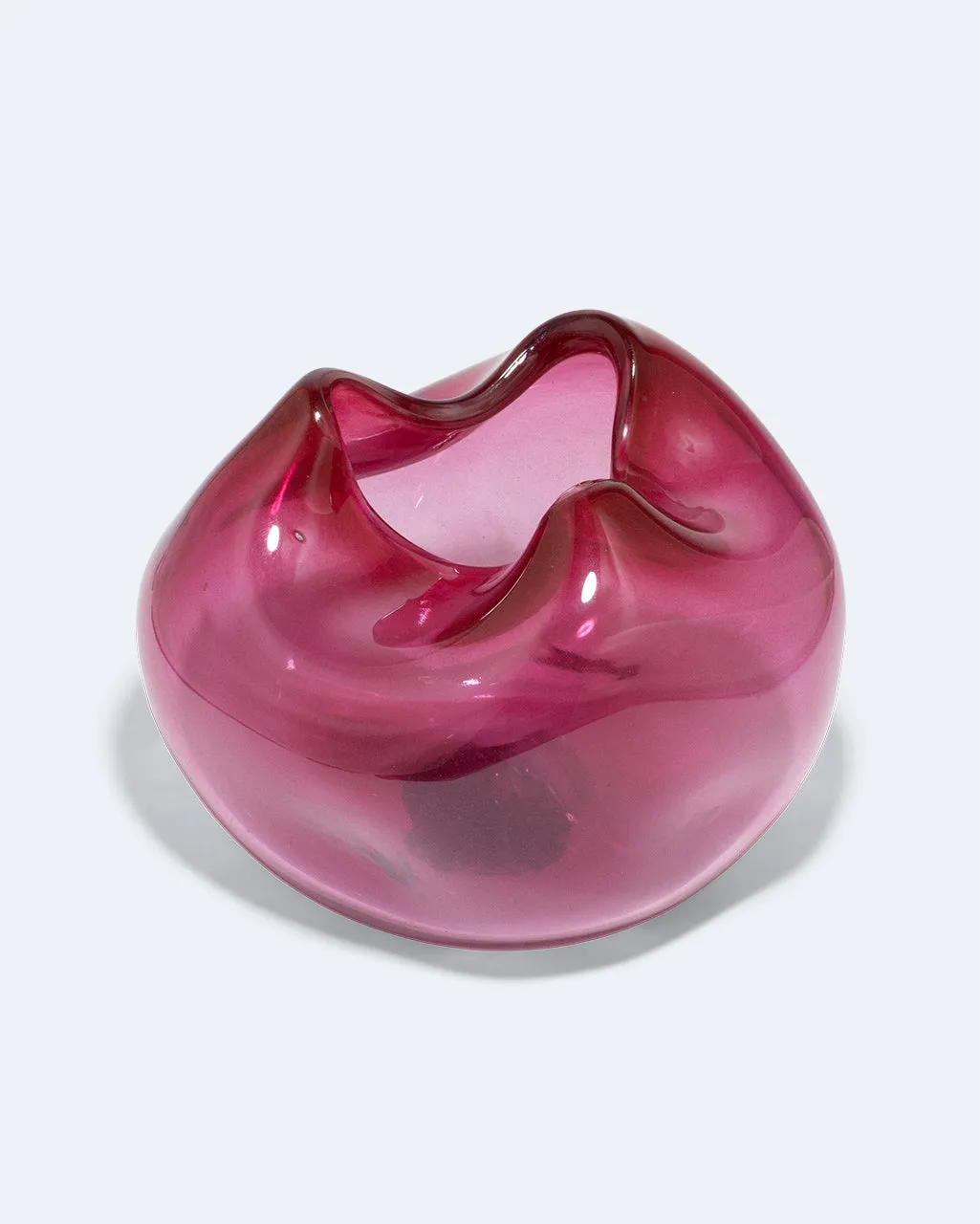 Completedworks Bubble vase magenta verre recyclé