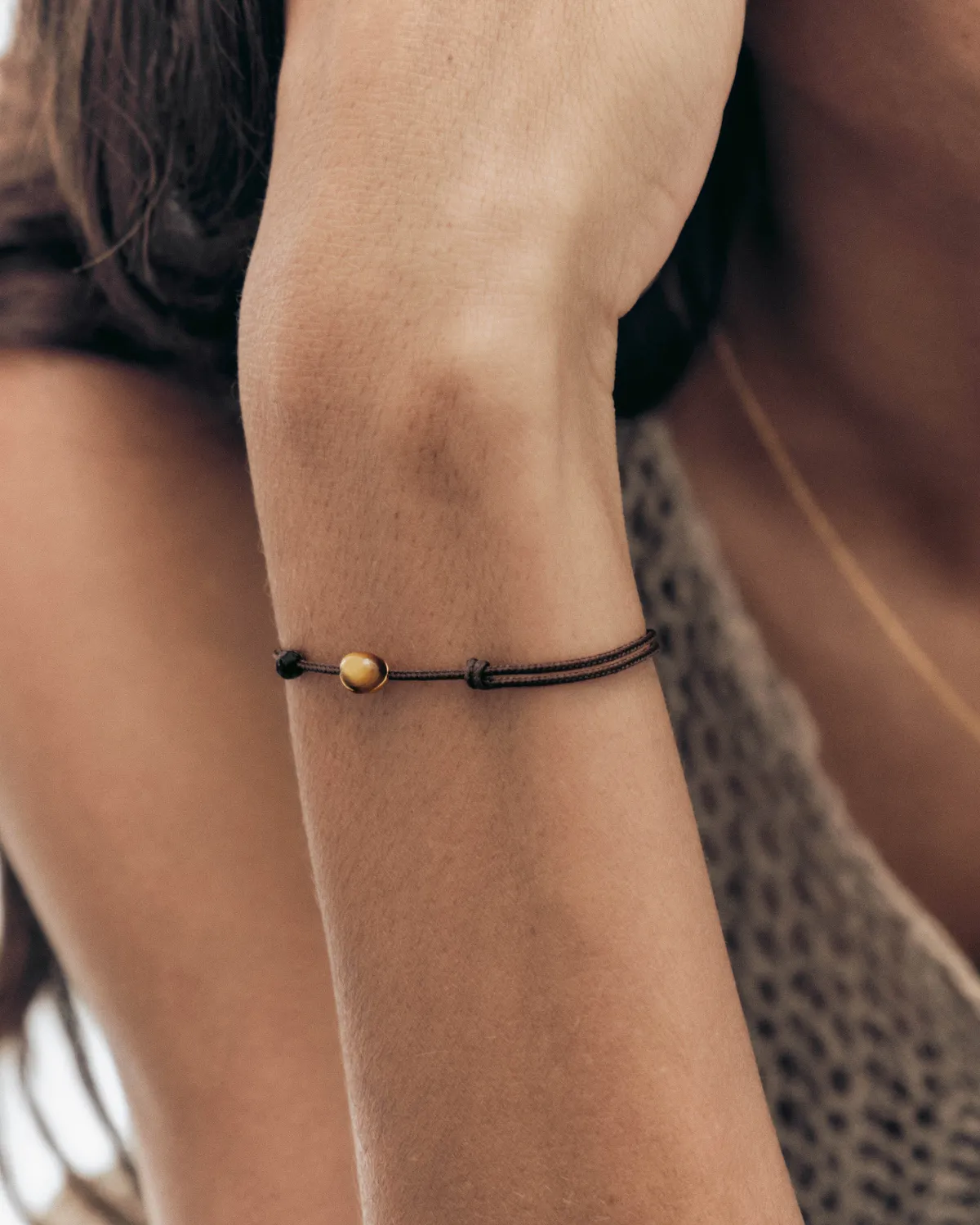 PDPAOLA Orion bracelet cordon oeil de tigre