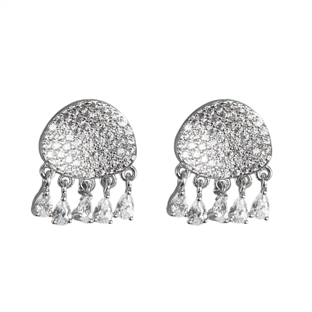Nao de Paris Diams Chips boucles d'oreilles laiton rhodié